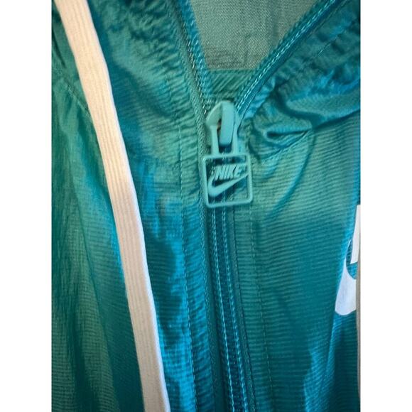 Nike Windbreaker Jacket sz XL Green Unisex Bike Hoodie raincoat - Picture 7 of 11
